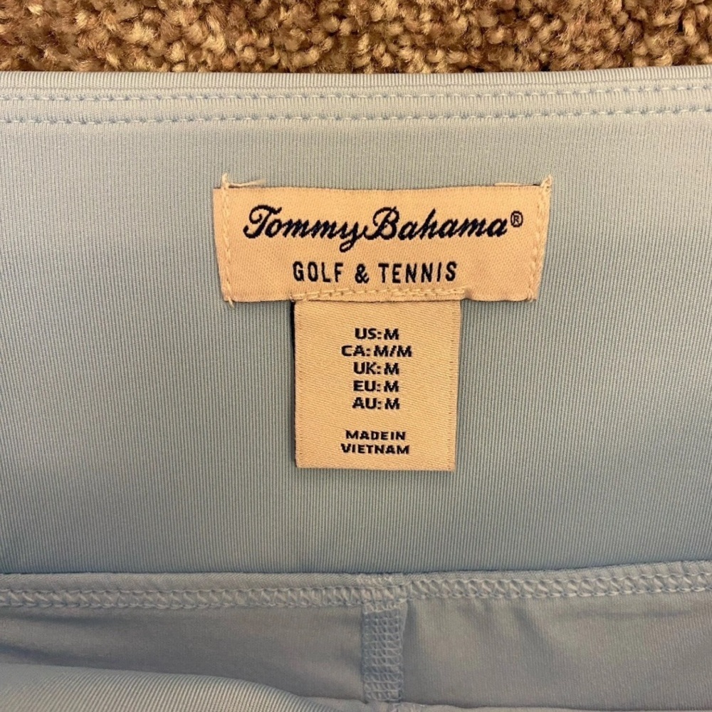 Tommy Bahama Womens Pull On Side Pleated Light Blue Active Skort Size M - NWT - Picture 12 of 14